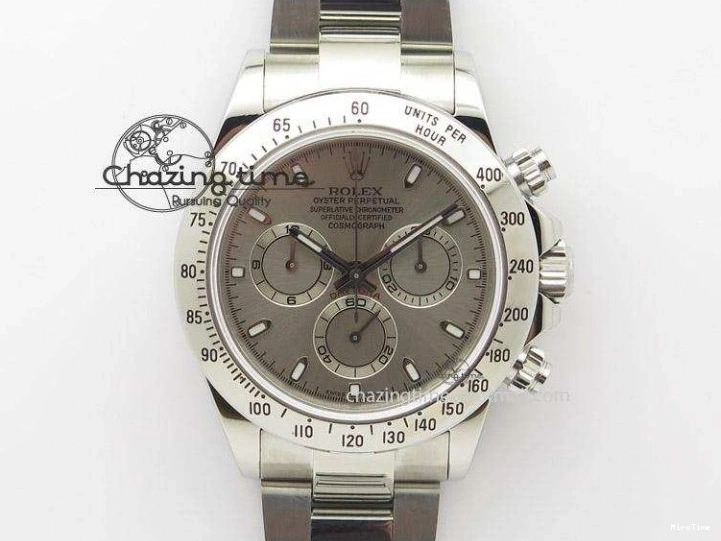 MiroTime 0416 Daytona 116515 Clean 1:1 Best Edition Silver Dial RG Markers on Oysterflex Strap SA4130 V WrinkleFree 1965